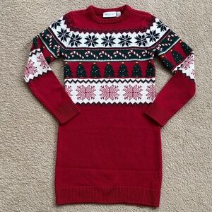 THE CHILDREN’s PLACE Red Holiday Sweater Dress